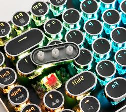 DIY Key Cap 104 Keys Retro Steam Punk Typewriter Mechanical 