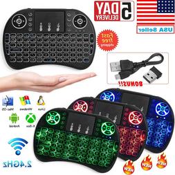 Mini Wireless Remote Keyboard Mouse for Samsung,LG Smart TV,